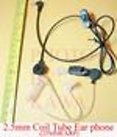 1X 25MMEARP Coil Tube Ear 2.5mm 4 Helmet MP3 & Kenwood Radio