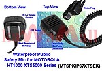 5X MTSPKIP67XTSEK Public Safety Waterproof Speaker Mic for MOTOROLA HT1000 XTS5000 MTX9000