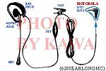 20x 6200EARLONGMC Headset Ear Mic PTT for Motorola FRS SX710 T7200