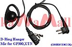 20X GP3ERMCDHOOK D Ring Ear Hanger Mic for Motorola GP300 XTN P110 CP200