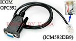 5X ICM592DB9 RS232 Programming Cable for Icom IC-F220 IC-F320 F420 OPC-592