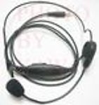 1X VISARTDEJPT Wire Ear Mic w/ Heavy Duty Large PTT for Motorola Visar