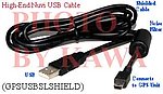 5x GPSUSBSLSHIELD USB Hi-N Shielded Data Cable Nuvi 660 For Garmin GPS
