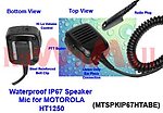 5X MTSPKIP67HTABE WaterProof Speaker Mic for Motorola HT750 HT1250 PRO-9150