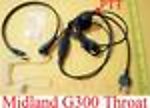 1X MDRCLTR Midland Radio Coil Tube Throat Mic