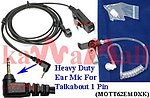 20X MOTT62EMDXK Heavy Duty Headset Mic for Motorola Talkabout 1 Pin Radio