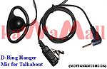 20X MOTT62ERMCDHOOK D Ring Ear Hanger Mic for Motorola Talkabout Series
