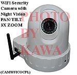 1X CAMWFICOCPL Motion Track Pan/Tilt/Zoom IP WiFi web security Camera with Recording Function