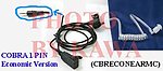 1x CBRECONEARMC Coil Tube One Pin Ear mic GA-EBM2 for Cobra ECON