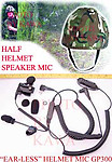 20X MEBMIHMTEL Half Helmet Headset Mic for Motorola GP300 HT1250