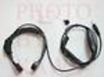 1X MILTRVS Military Spec Coil Tube Throat Mic for Motorola HT1000 radio