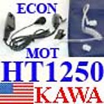 20X HT1250ECONEM HT1250 Ear Mic ECON Transparent Tube