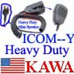 1X ICHNMNSPY  Heavy Duty Mini Speaker Mic for Icom Y