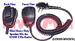 1X ICMHNSPSCRW Heavy Duty Mini Speaker Mic for ICOM IC-F3 F4 2 Pin with Screws