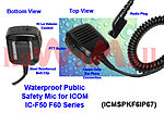 1X ICMSPKF6IP67 Public Safety Waterproof Speaker Mic for ICOM HM138 IC-F50 IC-F60