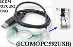 1X ICOMOPC592USB USB Programming Cable for Icom OPC-592 IC-F220 IC-F320