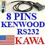 1X KWOOD8RS2 Kenwood prog cable RS232 for TKR-850