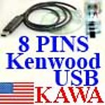 1X KWOOD8USB USB prog cable for Kenwood TKR-730