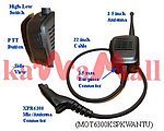 1x MOT6300KSPKWANTU Public Safety Speaker Mic for Motorola XPR 6300 6500