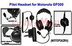 1X MOTGP3AIRA Noise Reduction Pilot Headset for Motorola GP300 XTN