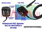 1X MTSPKIP67HTABE WaterProof Speaker Mic for Motorola HT750 HT1250 PRO-9150
