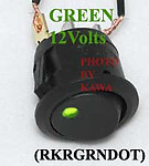 24x RKRGRNDOT Green Dot 12V Rocker Switch 