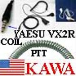 1x YSU2RCOILECON Ear Mic Coil PTT for Yaesu VX2R