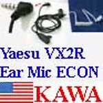 5X YSU2REARECON Tube Ear Mic Yaesu VX 2R Econ