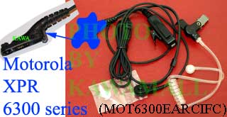 20X MOT6300EARCIFC Ear PTT Mic for Motorola XPR 6300 6350 6500 6550 NEW