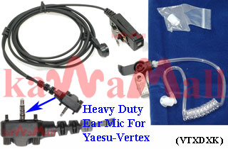 20X VTXDXK Ear mic for Vertex Yaesu VX-210 180 Radio V2 w Screws