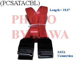 5x PCSATACBL SERIAL SATA HARD DISK DRIVE HD DATA 19.5in RED PC CABLE 