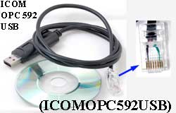 20X ICOMOPC592USB USB Programming Cable for Icom OPC-592 IC-F220 IC-F320