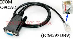 5X ICM592DB9 RS232 Programming Cable for Icom IC-F220 IC-F320 F420 OPC-592
