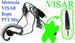 50X VISARPEM Rope Ear Mic for Motorola Visar HT1000 Radio