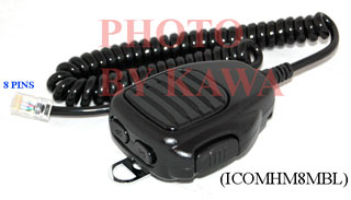 5x ICOMHM8MBL HM152 ICOM Microphone impedence rate~ 600 ohms RJ45