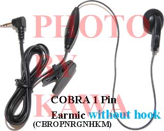 50x CBROPNRGNHKM 1 Pin Earbud NoHook Cobra Microtalk GMRS FRS Radios