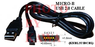 5x KNDL2USBCBL USB 2.0 Micro-B DATA CABLE FOR Amazon Kindle 2