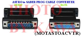 1x MOTASTOACVTR Astro Saber to Saber Prog Cable Converter for Motorola