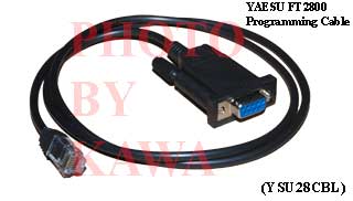 5X YSU28CBL Programming cable for Yaesu FT-2800 FT-1802,1500 CT-29F