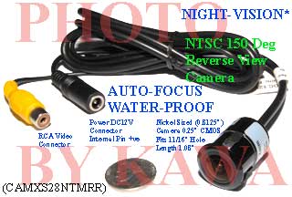 5X CAMXS28NTMRR Wide 150dg View Night Vision XS Car Reverse NTSC Camera