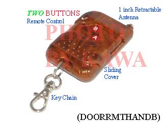 1x DOORRMTHANDB Remote Control TWO Buttons for Garage Door Opener