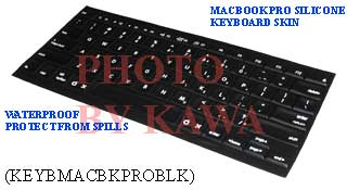 5x KEYBMACBKPROBLK Keyboard Silicone Skin Cover 15 17 MacBook PRO Black