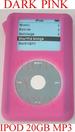 1X 20GBSDKPNK DARK PINK COLOR COVER CASE IPOD 20GB MP3