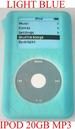 1X 20GBSLBL LIGHT BLUE COLOR COVER CASE IPOD 20GB MP3