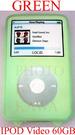 1X 60GBSGREN GREEN COLOR COVER CASE 4 IPOD 60GB VIDEO