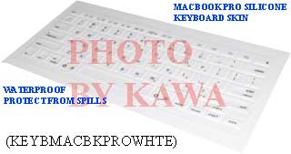 1x KEYBMACBKPROWHTE Keyboard Silicone Skin Cover 15 17 MacBook PRO White