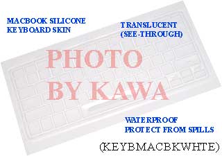 1x KEYBMACBKTRANSLCNT Keyboard Silicone Skin Cover 13 13.3 MacBook Clear