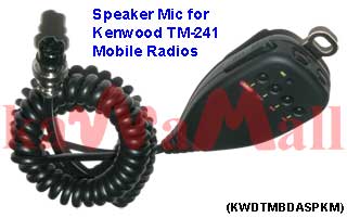1X KWDTMBDASPKM Speaker Mic MC-44 w PTT for Kenwood TM-231 TM-241 Radio