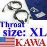 1x KWJYXLDG Military Throat Mic For Kenwood Tk3107 Size XL