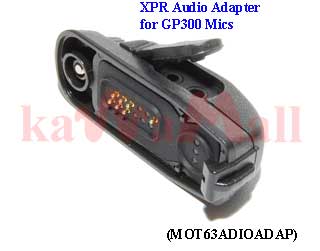 1X MOT63ADIOADAP GP300 CP200 Mic Audio Adapter for Motorola MOTOTRBO DGP-6150 XPR-6300